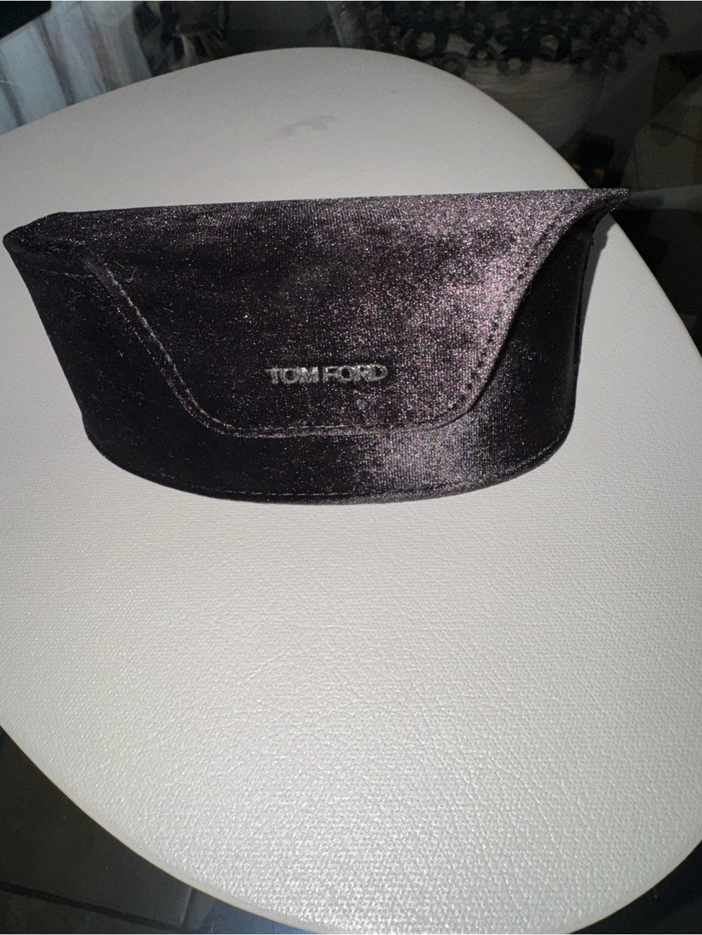 Tom Ford brown Velvet Sunglasses Case